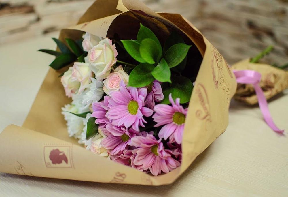 Букет цветов из: Розы и Хризантемы в Знаменское Одинцовского района