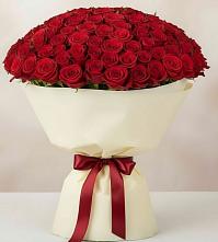 Букет 101 Красная роза Милано в Знаменское Одинцовского района