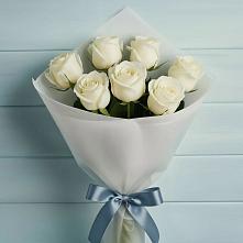 Букет 7 Белых роз Эдлесс Лав #REPLACE_PRED# Знаменское Одинцовского района