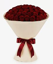 Букет 101 Бордовая роза Блэк Бакарра в Знаменское Одинцовского района