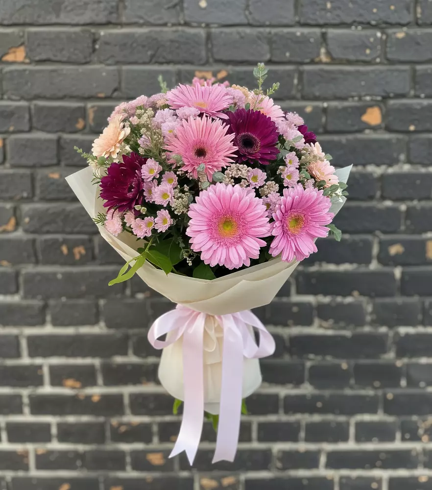 Букет цветов из: Герберы и Хризантемы в Знаменское Одинцовского района