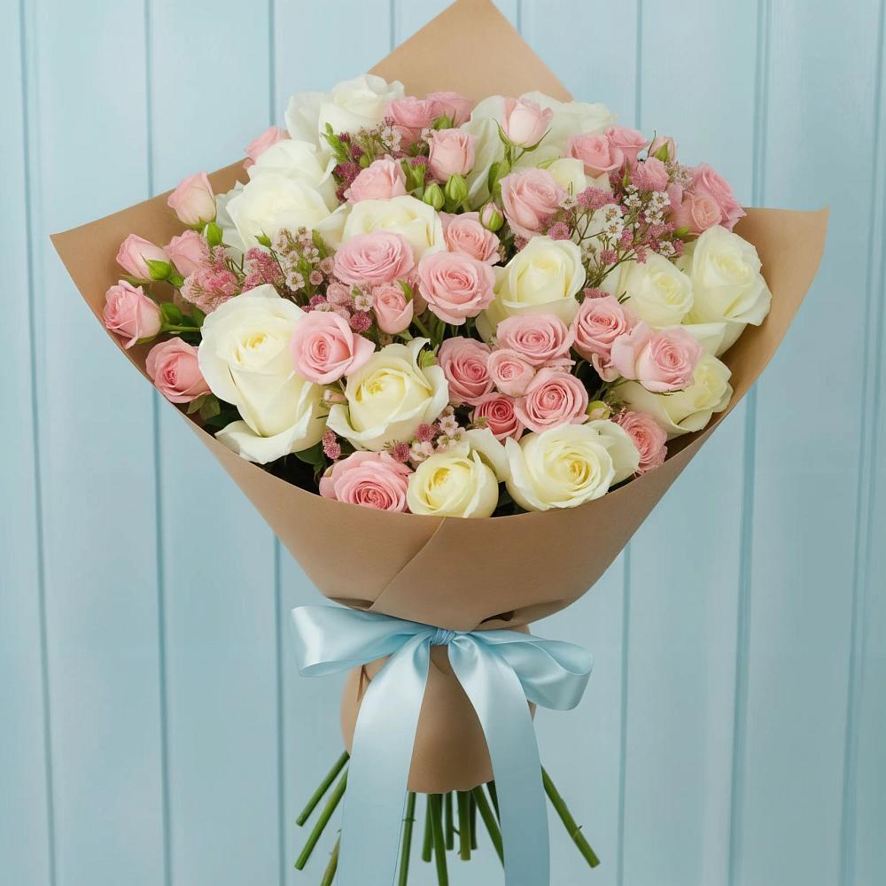 Букет цветов из: Розы в Знаменское Одинцовского района