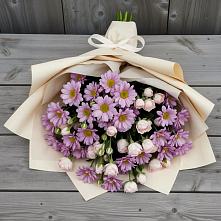 Букет цветов из:  Розы и Хризантемы в Знаменское Одинцовского района
