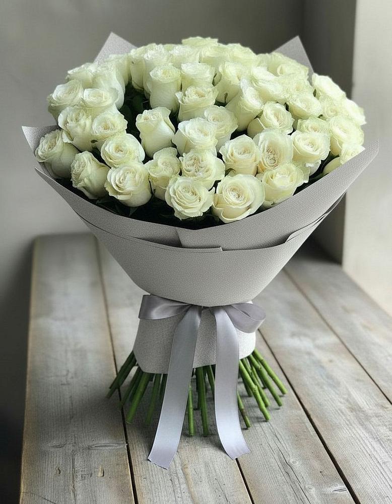Букет 35 Белых роз в Знаменское Одинцовского района