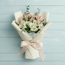 Букет цветов из:  Альстромерии #REPLACE_PRED# Знаменское Одинцовского района