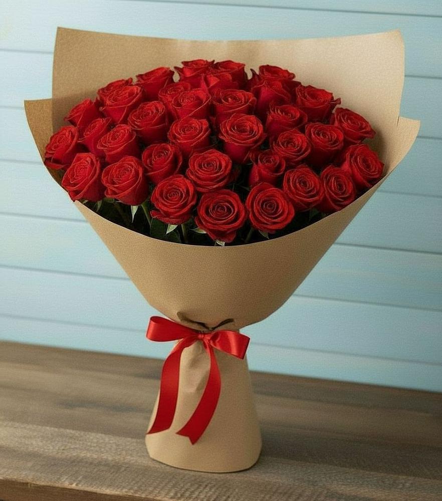 Букет Красные розы Милано в Знаменское Одинцовского района