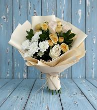 Букет цветов из:  Розы и Хризантемы #REPLACE_PRED# Знаменское Одинцовского района