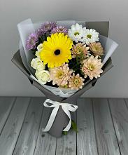 Букет цветов из:  Розы, Герберы и Хризантемы #REPLACE_PRED# Знаменское Одинцовского района