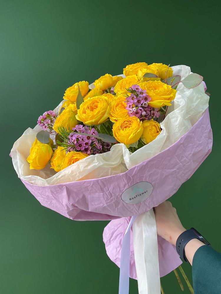 Кустовые желтые розы в Знаменское Одинцовского района Букет Кустовые желтые розы в Знаменское Одинцовского района
