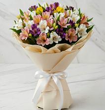 Букет цветов из:  Альстромерии в Знаменское Одинцовского района
