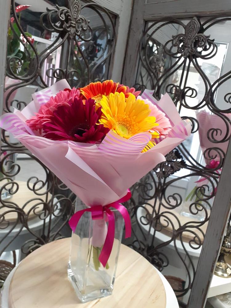 Букет цветов из: Герберы в Знаменское Одинцовского района