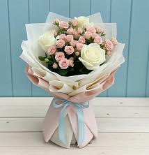 Букет цветов из:  Розы в Знаменское Одинцовского района