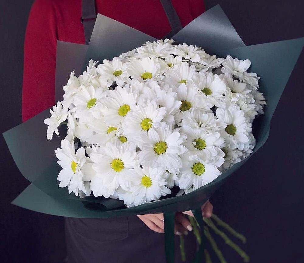 Букет белые хризантемы в Знаменское Одинцовского района Букет цветов из: Хризантемы в Знаменское Одинцовского района