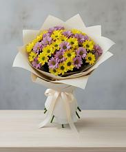 Букет цветов из:  Хризантемы в Знаменское Одинцовского района