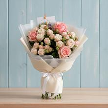Букет цветов из:  Розы в Знаменское Одинцовского района