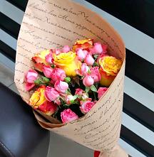 Букет цветов из:  Розы в Знаменское Одинцовского района